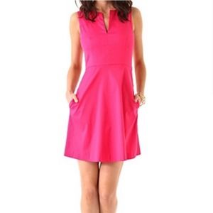 Theory | Etiara Impeccable V-Neck Pink Dress